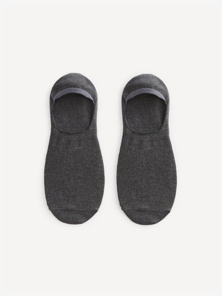 Celio Tmavosivé žíhané ponožky Celio Misible