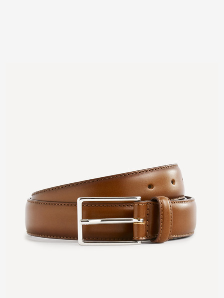 Celio Hnedý kožený opasok Celio Sicilian
