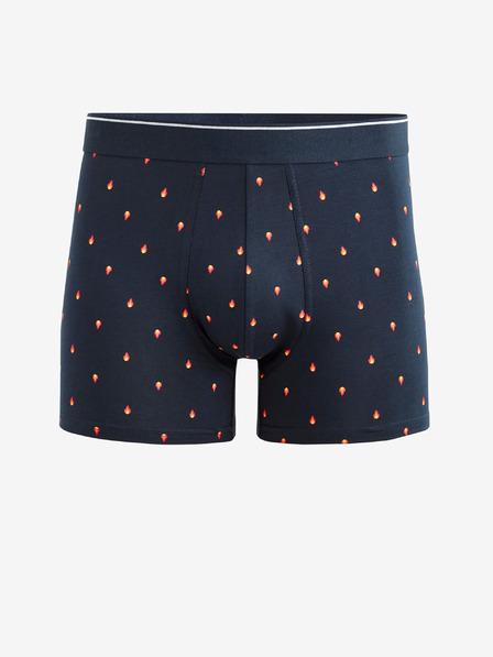 Celio Tmavomodré pánske vzorované boxerky Celio Vivifiant