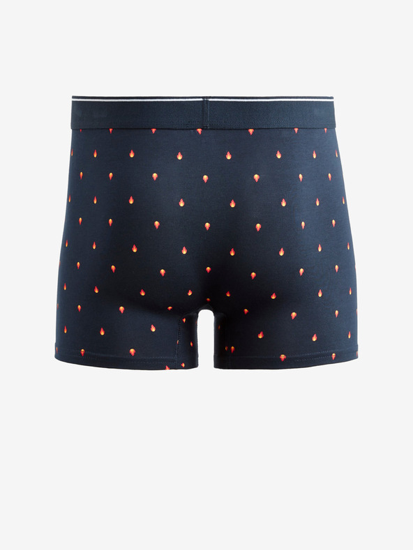 Celio Tmavomodré pánske vzorované boxerky Celio Vivifiant