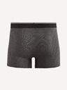Celio Tmavosivé pánske pruhované boxerky Celio