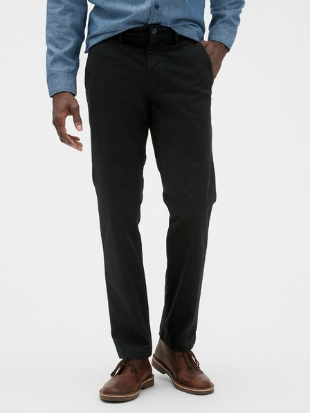 GAP Nohavice essential khaki straight fit GapFlex GAP