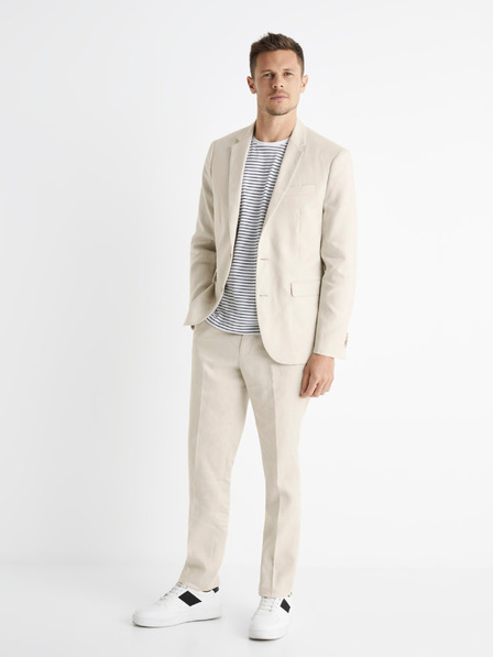 Celio Plátené oblekové nohavice Bohot2 Celio
