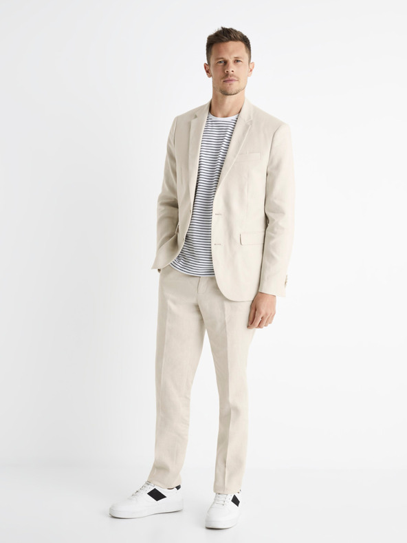 Celio Plátené oblekové nohavice Bohot2 Celio