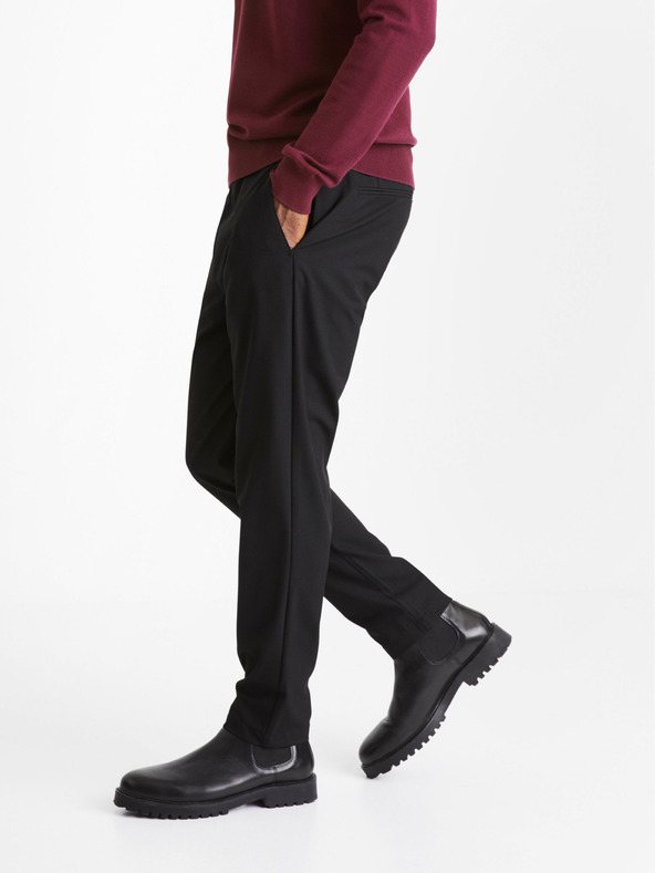 Celio Čierne pánske nohavice Celio Cosmart