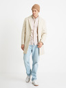 Celio Béžová regular oxford košeľa Celio Caoxfordy