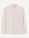 Celio Béžová regular oxford košeľa Celio Caoxfordy