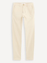 Celio Béžové pánske chino nohavice Celio Tocharles