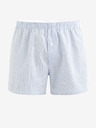 Celio Modro-biele pánske pruhované šortky Celio Dibistripe