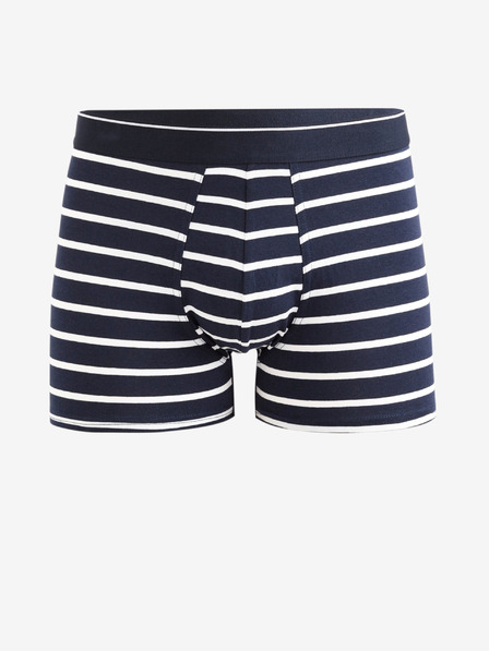 Celio Tmavomodré pánske pruhované boxerky Celio Mitch