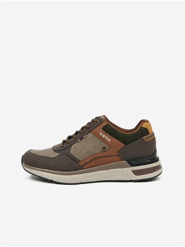 Celio Hnedé pánske tenisky Celio