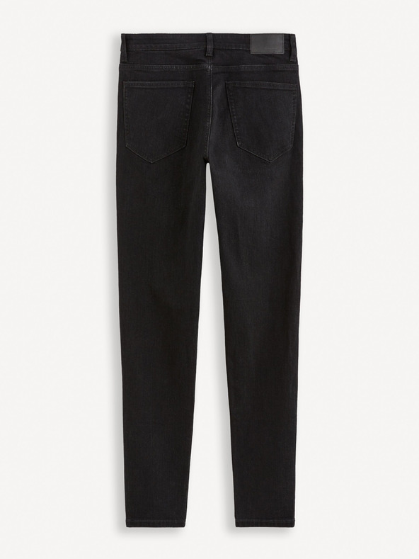 Celio Čierne pánske džínsy skinny fit Celio Foskinny1