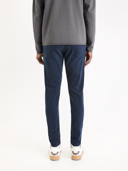Celio Tmavomodré úzke džínsy Celio Foskinny