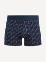 Celio Tmavomodré pánske vzorované boxerky Celio Giboberneo
