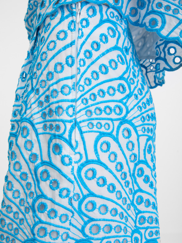 Orsay Modré dámske vzorované kraťasy ORSAY