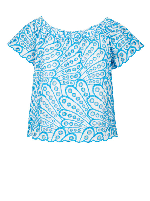 Orsay Modrá dámska vzorovaná blúzka ORSAY