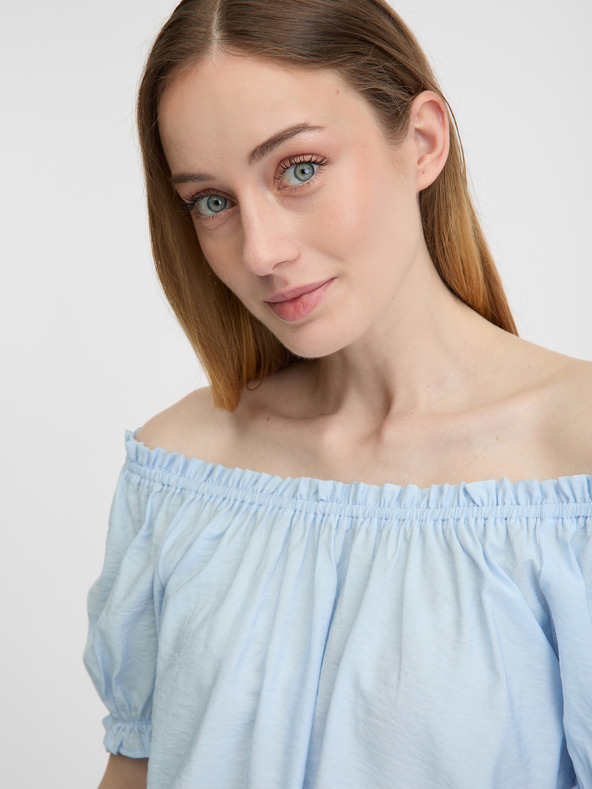 Orsay Svetlomodrá dámska blúzka ORSAY