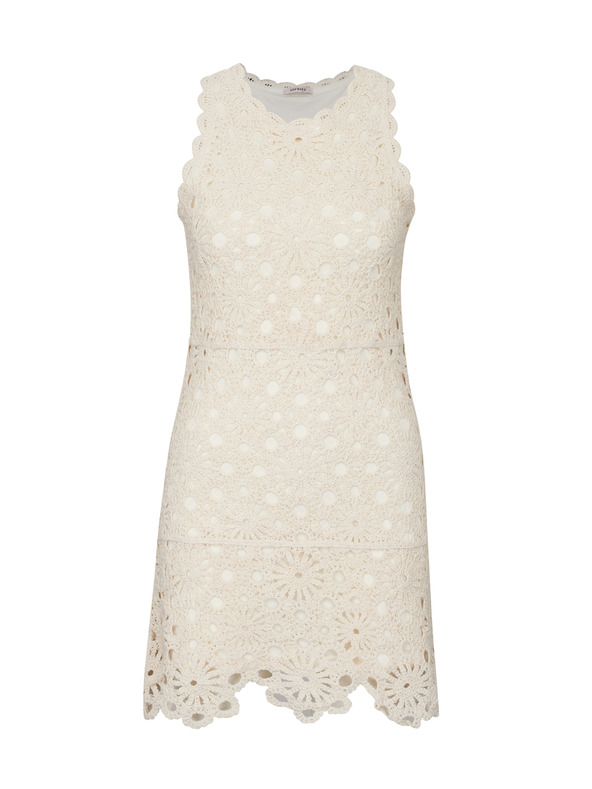 Orsay Krémové dámske šaty ku kolenám ORSAY