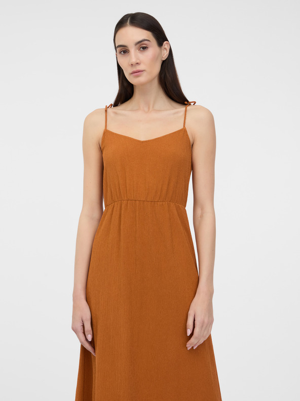 Orsay Hnedé dámske maxi šaty ORSAY