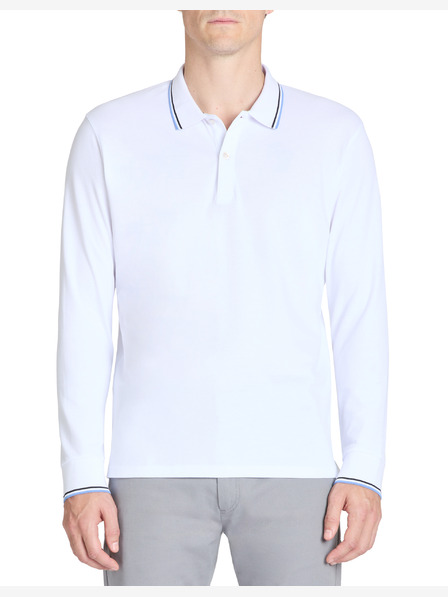 Celio Biele pánske polo tričko Celio Bagaz