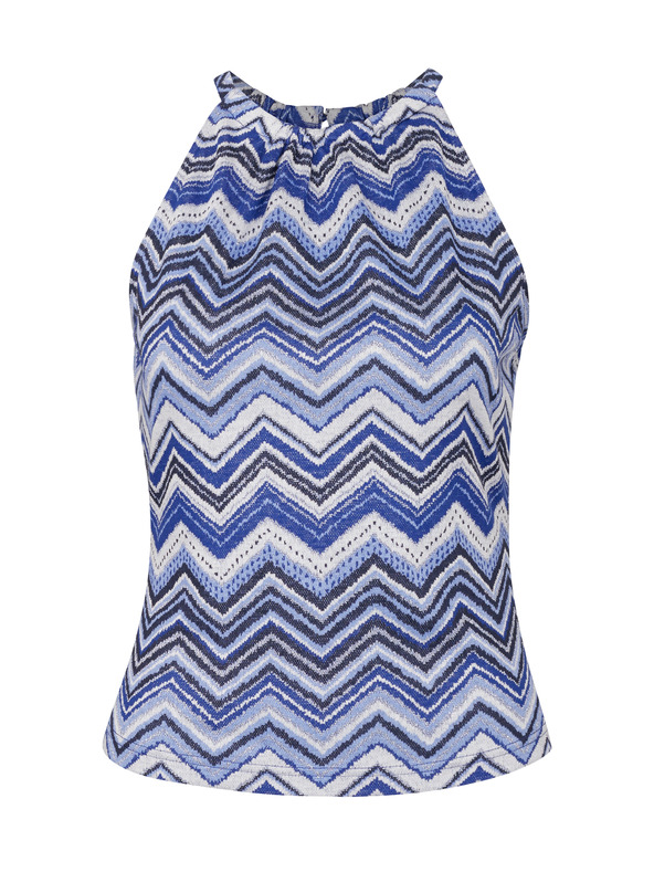 Orsay Modré dámske vzorované tielko ORSAY