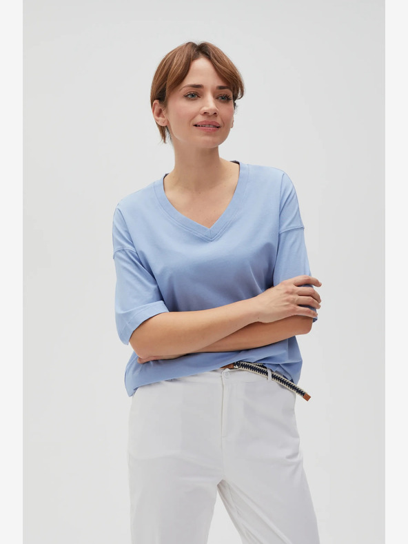 Moodo Svetlomodré dámske tričko Moodo