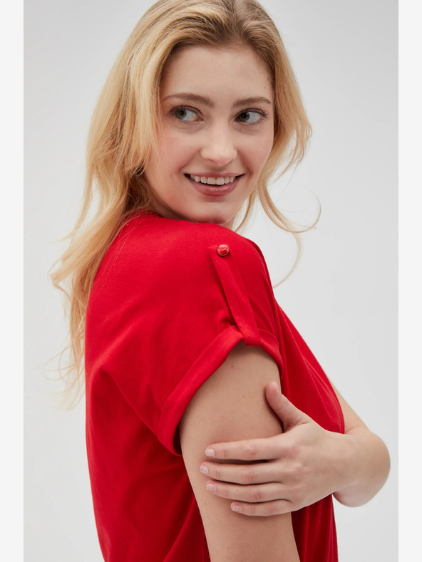 Moodo Červené dámske tričko Moodo