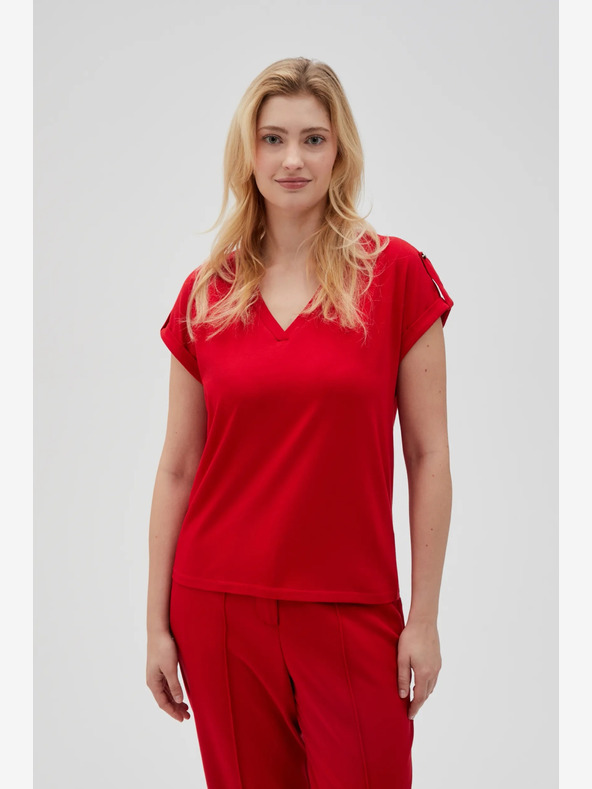 Moodo Červené dámske tričko Moodo