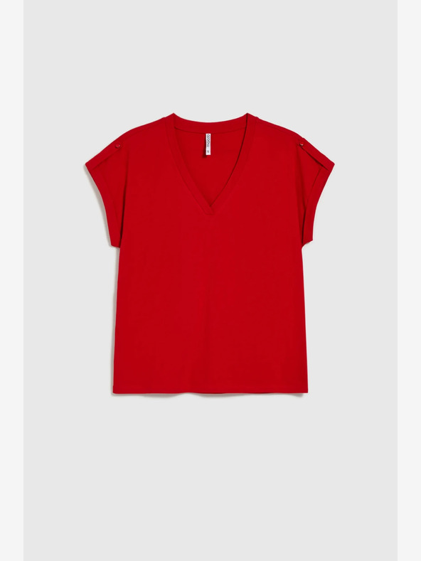 Moodo Červené dámske tričko Moodo