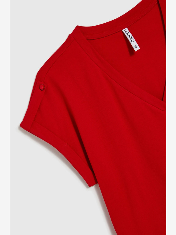 Moodo Červené dámske tričko Moodo