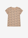 Moodo Moodo Béžové dámske vzorované tričko