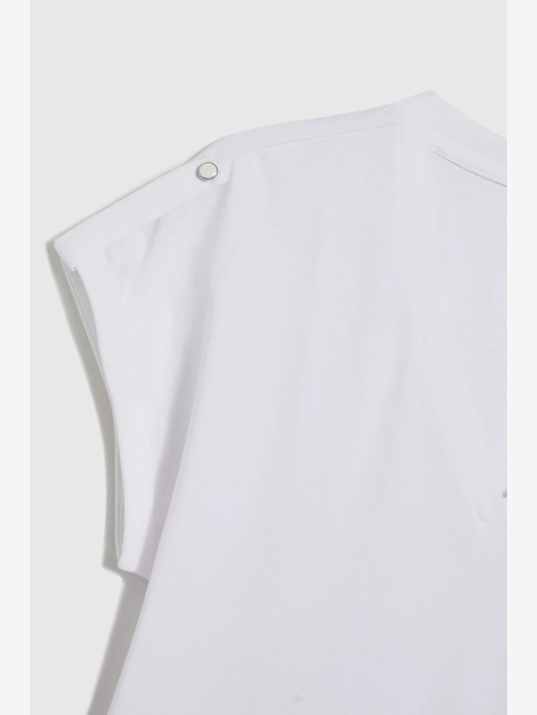 Moodo Biele dámske tričko Moodo