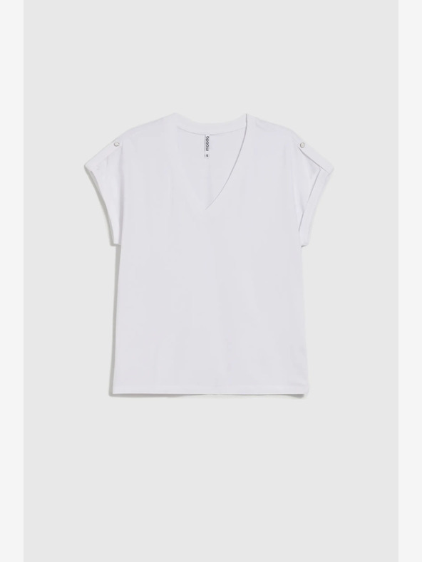 Moodo Biele dámske tričko Moodo