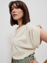 Moodo Krémové dámske tričko Moodo