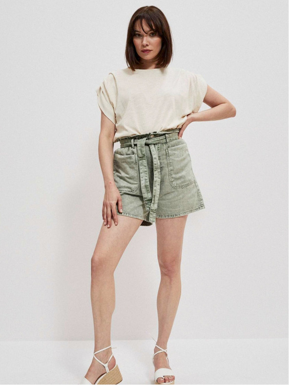 Moodo Krémové dámske tričko Moodo