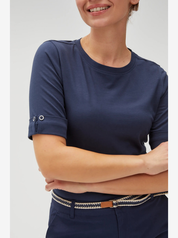 Moodo Tmavomodré dámske tričko Moodo