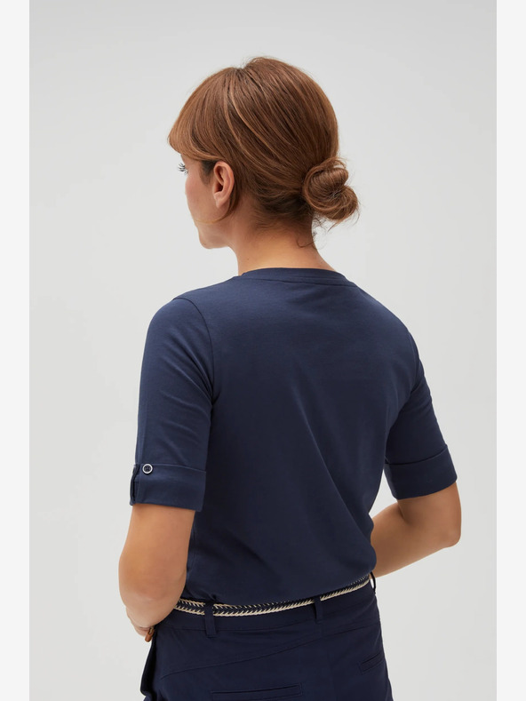 Moodo Tmavomodré dámske tričko Moodo