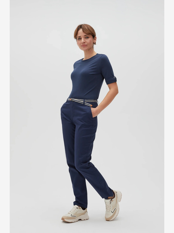 Moodo Tmavomodré dámske tričko Moodo