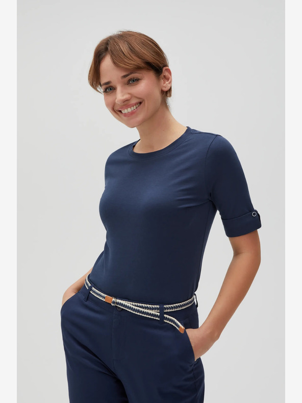 Moodo Tmavomodré dámske tričko Moodo