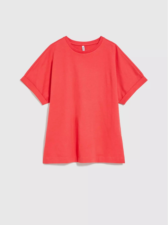 Moodo Červené nadrozmerné tričko Moodo