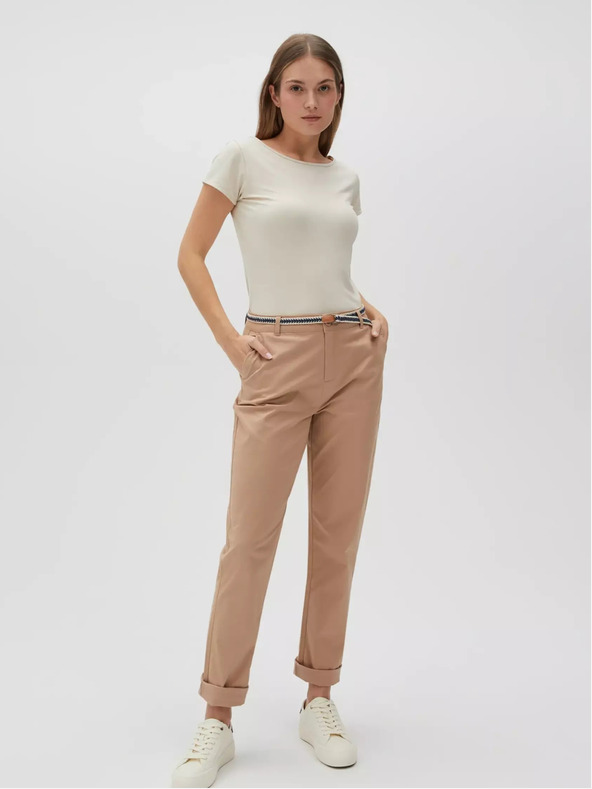 Moodo Béžová dámska košeľa Moodo