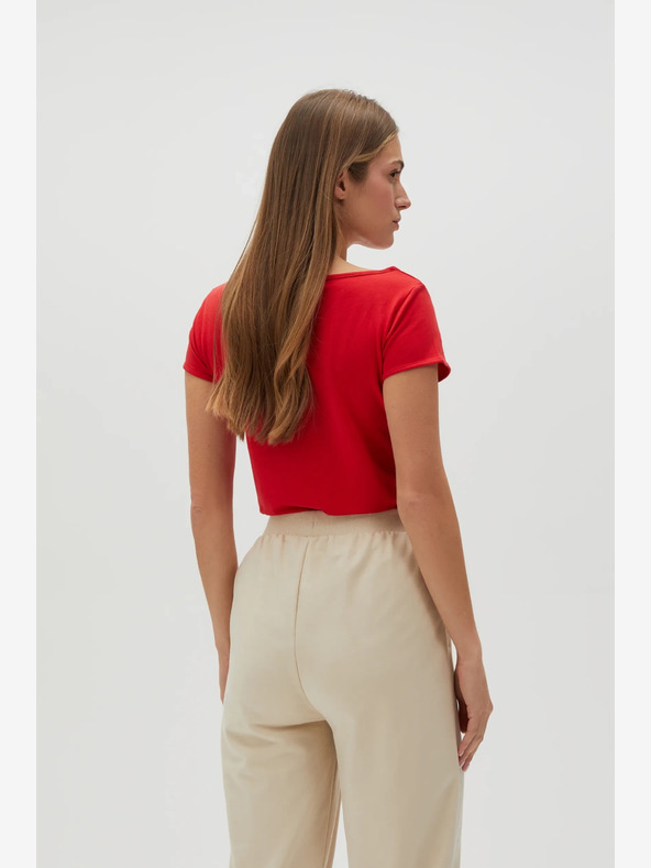 Moodo Červené dámske tričko Moodo