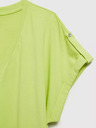 Moodo Svetlozelené tričko s výstrihom do V Moodo