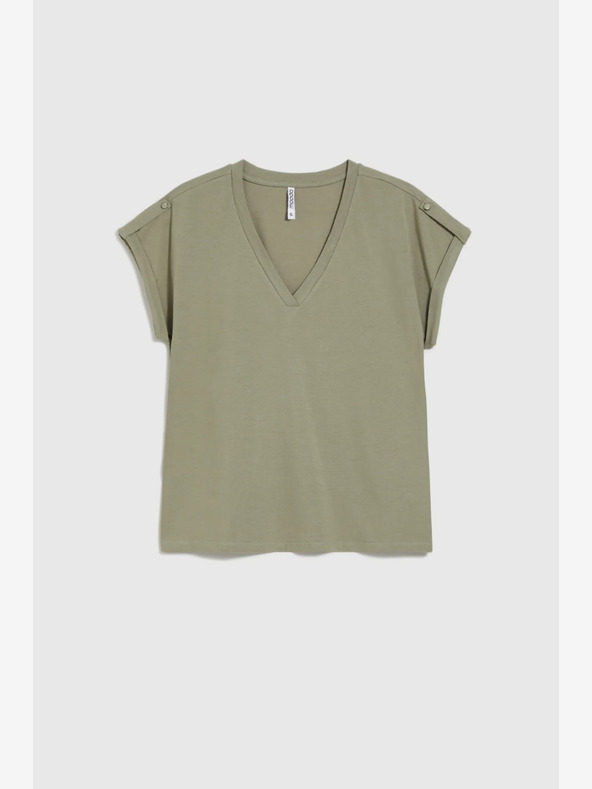 Moodo Zelená dámska chino košeľa Moodo