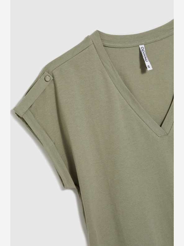 Moodo Zelená dámska chino košeľa Moodo