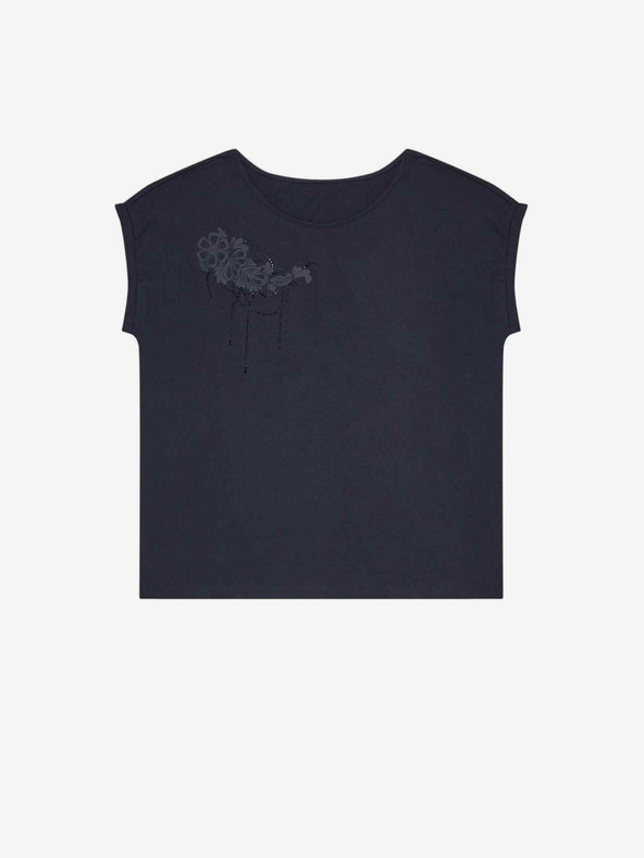 Moodo Tmavomodré dámske tričko Moodo