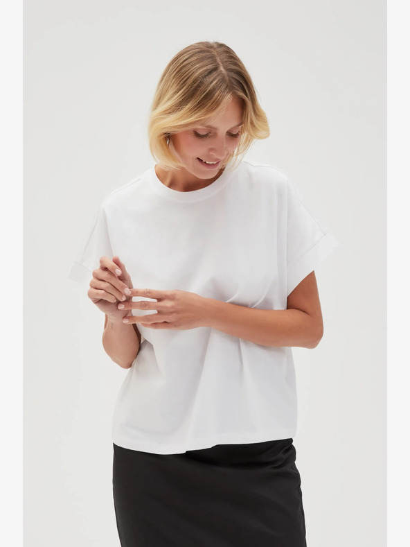 Moodo Biele dámske tričko Moodo