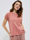 Moodo Ružové dámske tričko Moodo