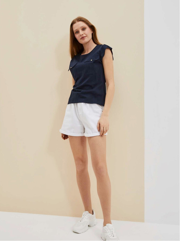 Moodo Tmavomodrá košeľa Moodo