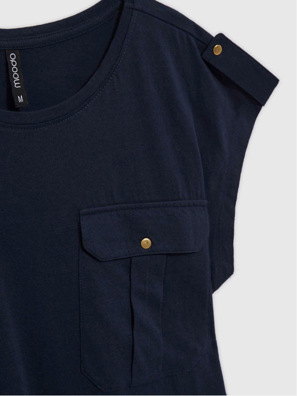 Moodo Tmavomodrá košeľa Moodo